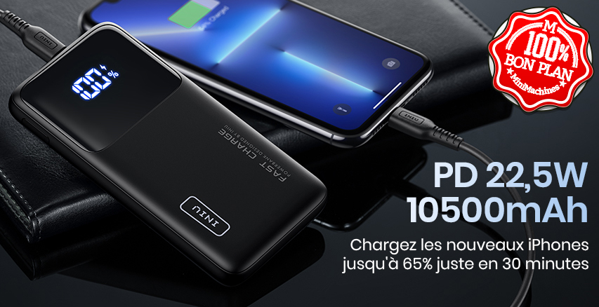 Batterie Iniu 10500 mAh Fast Charge Power Delivery 3.0