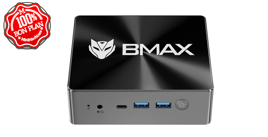 MiniPC BMAX B8 Pro : Core i7-1255U 24Go DDR5 / 1 To SSD + 2.5"