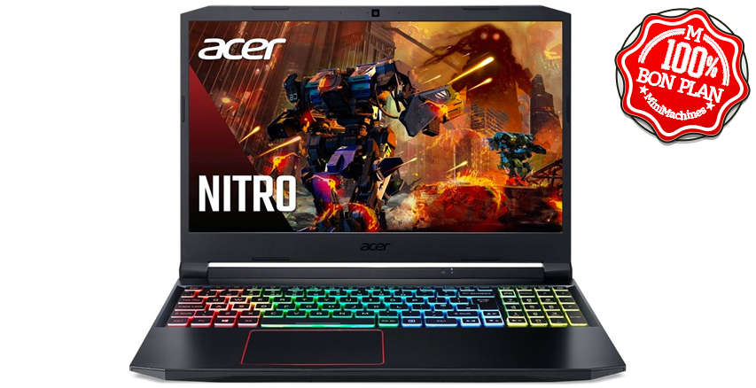 Portable Gamer Acer Nitro 5 AN515 - 15.6" - Core i5-11400H - 16/512Go RTX 3060
