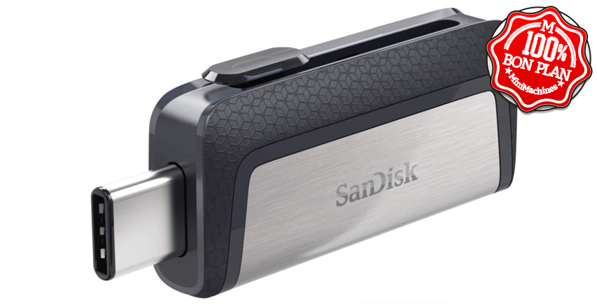 Clé USB 3.1 Type-A et Type-C Sandisk Ultra 256 Go