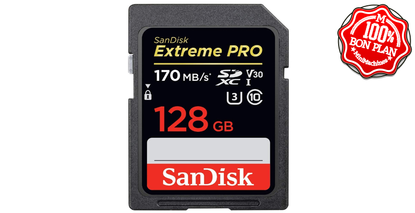 Carte SDXC Sandisk Extreme Pro 128 Go
