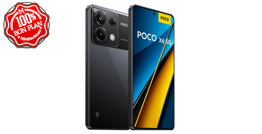 Smartphone Poco X6 5G 12/256 Go Noir