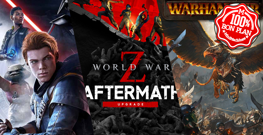 Jeu PC Amazon Prime : SW Jedi Fallen Order/ total war : Warhammer / World War Z / Two Point Hospital...
