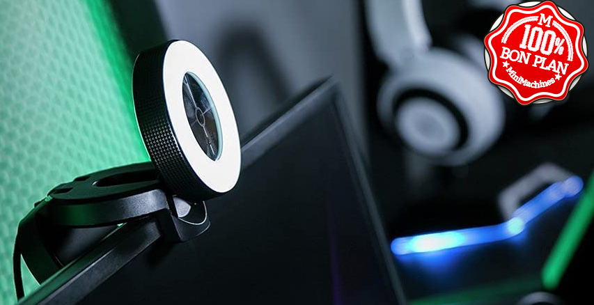 Webcam Razer Kiyo avec LED flash réglable + Micro + Autofocus