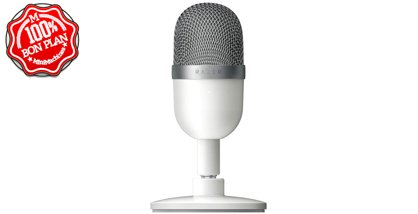 Microphone USB Razer Seiren Mini Blanc