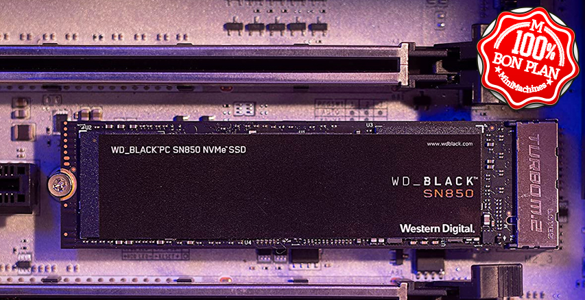 SSD WD Black SN850 500 Go M2 PCie NVMe avec dissipateur thermique