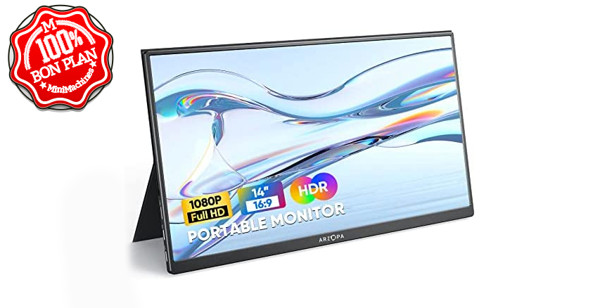 Ecran Portable ARZOPA 14" FullHD 100% sRGB HDMI/USB Type-C