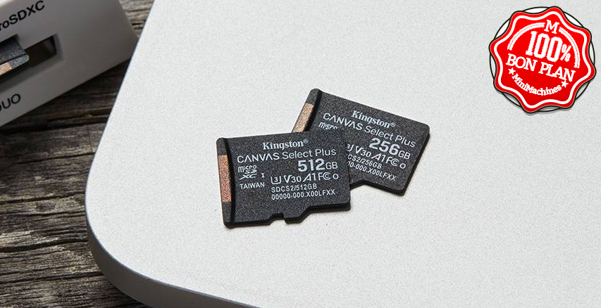 Carte MicroSDXC Kingston Canvas Select Plus 512Go