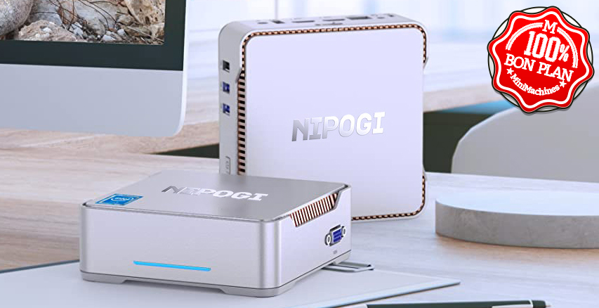 MiniPC NiPoGi GK3 Plus Intel N95 16/512 Go Windows 11 