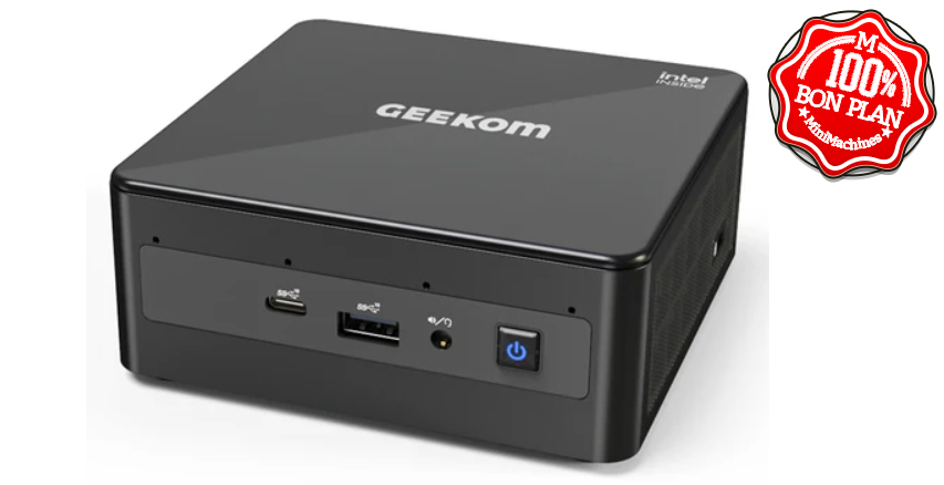 MiniPC Geekom Mini IT8 Core i5-8259U 16/512 Go + 2.5