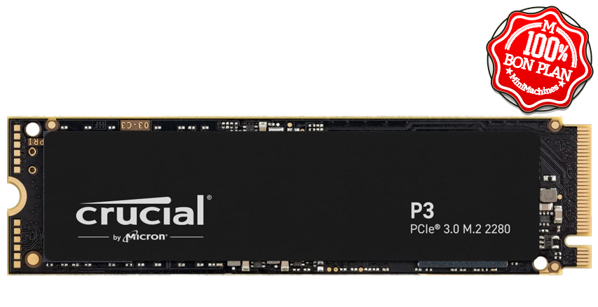 SSD M.2 2280 Crucial P3 4To NVMe PCIe