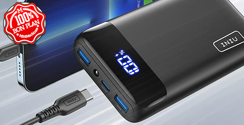 Batterie Iniu 20000 mAh Fast Charge Power Delivery 3.0 22.5W