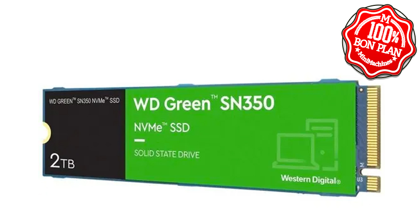 SSD Western Digital Green SN350 2 To M.2 2280 NVMe