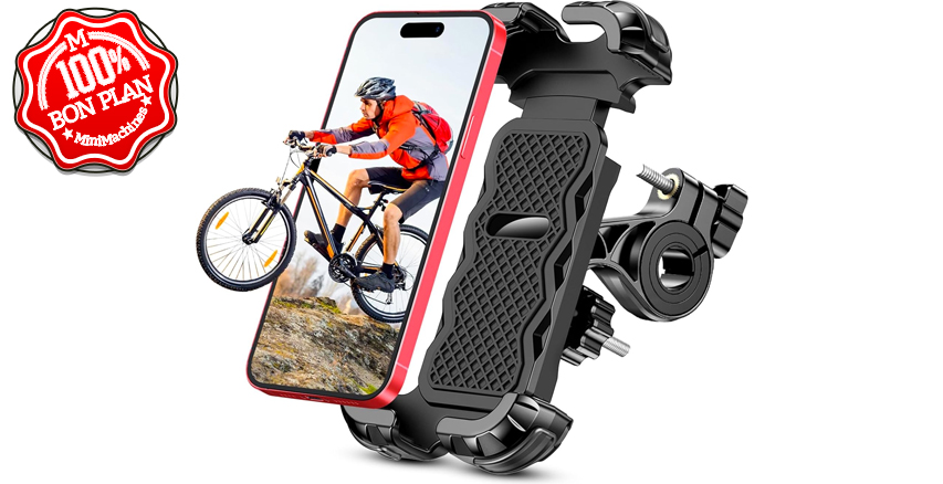 Support de smartphone pour vélo 360°