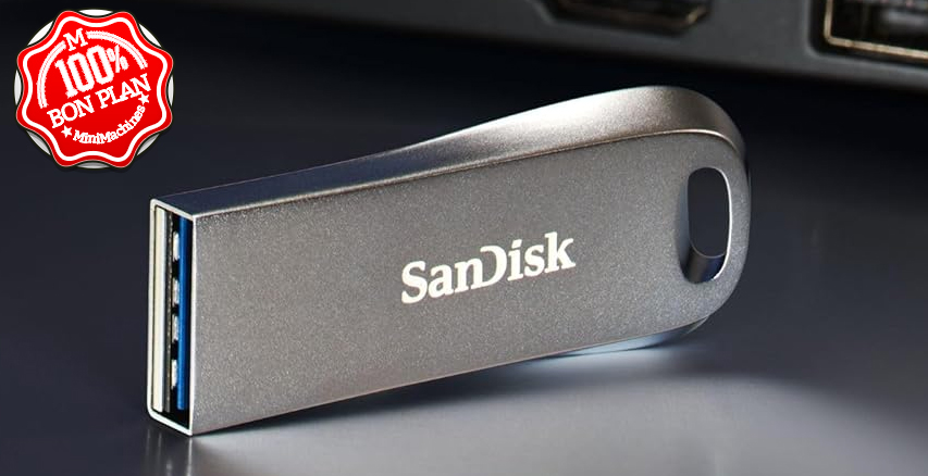 Clé USB 3.2 Sandisk Ultra Luxe 128 Go
